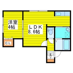 北１３条東駅 徒歩8分 5階の物件間取画像